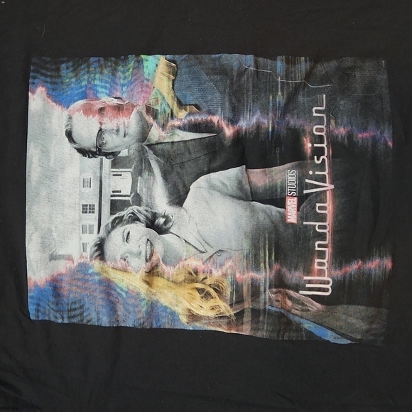 Marvel  Wanda Vision Black T-SHIRT Size 2X - Picture 2 of 3